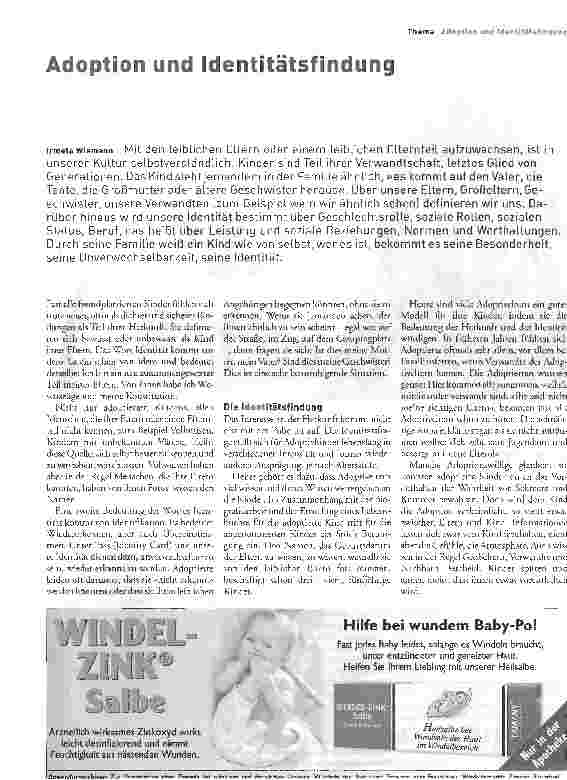 Vorschauseite 1: Adoption und Identitätsfindung