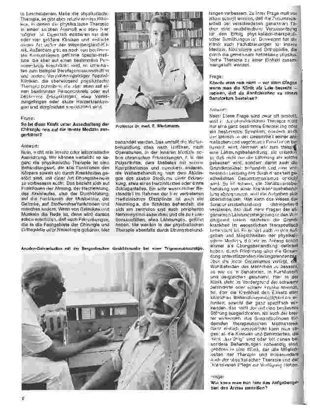 Vorschauseite 5: Die Weserbergland-Klinik in Höxter