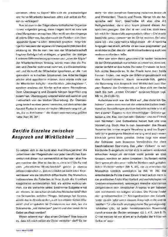 Vorschauseite 4: Die Gretchenfrage Zur Frage der Christlichkeit in kirchlichen Einrichtungen