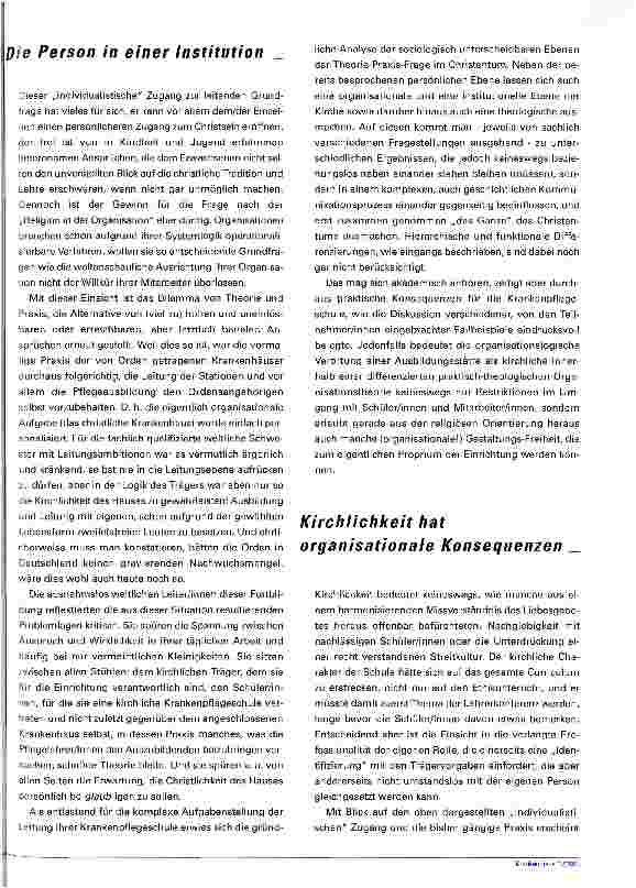 Vorschauseite 5: Die Gretchenfrage Zur Frage der Christlichkeit in kirchlichen Einrichtungen