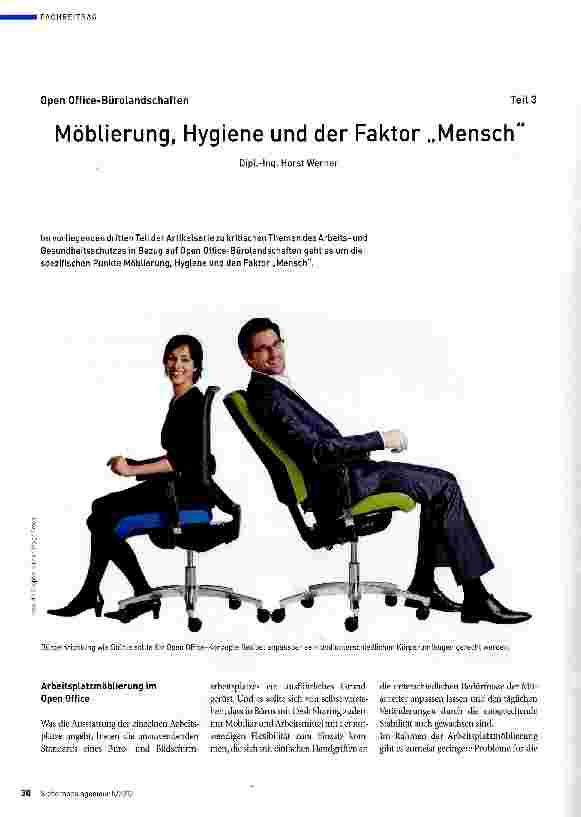 Vorschauseite 1: Möblierung, Hygiene und der Faktor „Mensch Teil III
