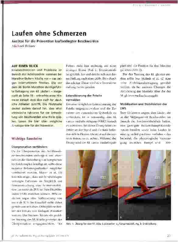 Vorschauseite 1: Laufen ohne Schmerzen