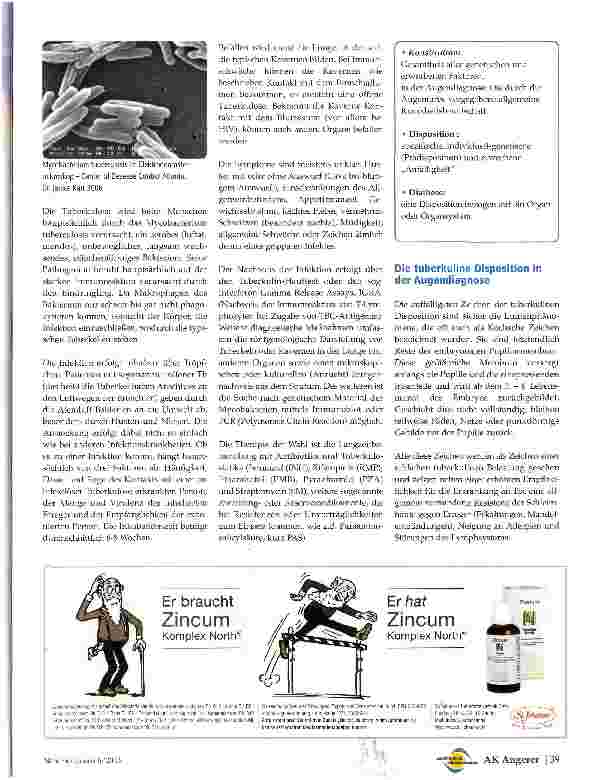 Vorschauseite 2: Tuberkulose und tuberkuline Disposition