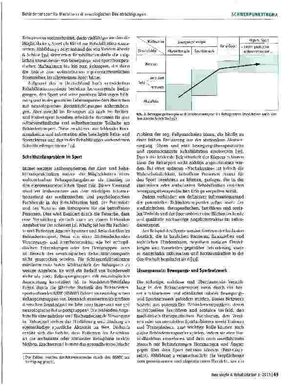 Vorschauseite 5: Behindertensport für Menschen mit neurologischen Beeinträchtigungen