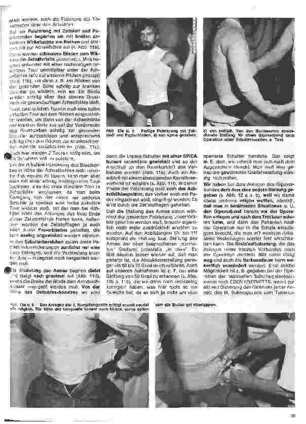 Vorschauseite 4: Grundlagen und Technik des Gipsverbandes 33.Folge:Rumpfgipsverband mit Schulterteilen,Sonderformen(Fortsetzung)