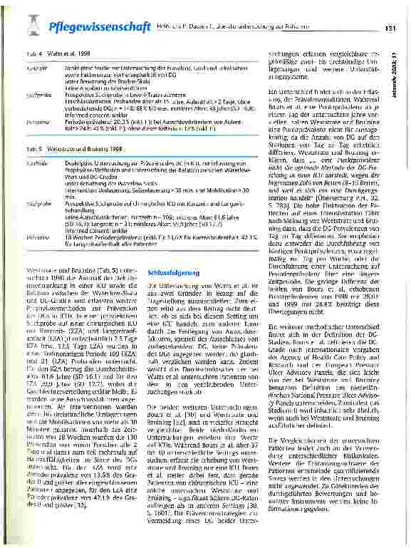 Vorschauseite 5: Literaturuntersuchung zur Prävalenz des Dekubitusgeschwüres in der Intensivpflege