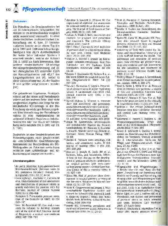 Vorschauseite 6: Literaturuntersuchung zur Prävalenz des Dekubitusgeschwüres in der Intensivpflege