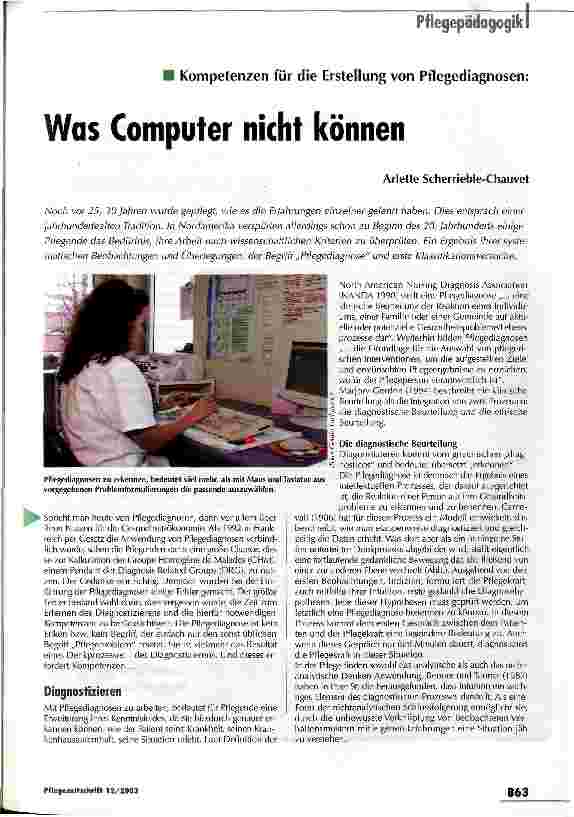 Vorschauseite 1: Was Computer nicht können