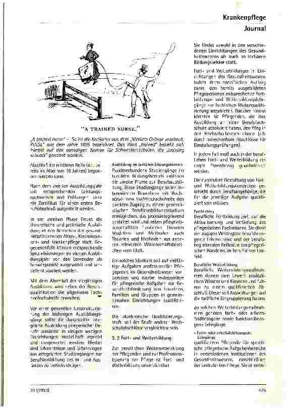 Vorschauseite 3: DBfK Bildungskonzept Pflege 2000