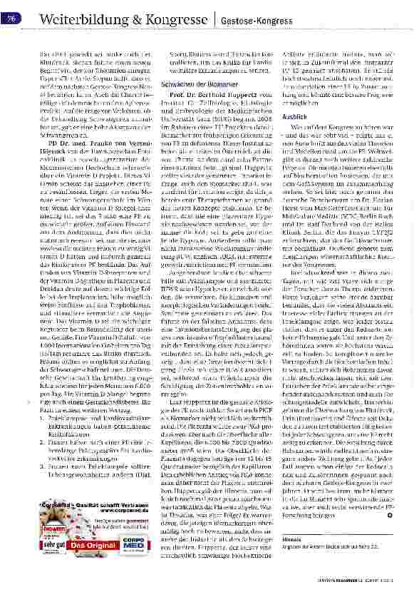 Vorschauseite 4: 15. Deutscher Gestose-Kongress in Berlin Präeklampsie im Blick der Forschung