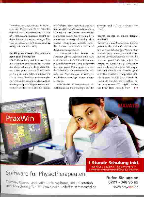 Vorschauseite 4: Welchen Praxisnutzen haben klinische Vorhersageregeln zum lumbalen Rückenschmerz für die Physiotherapie?