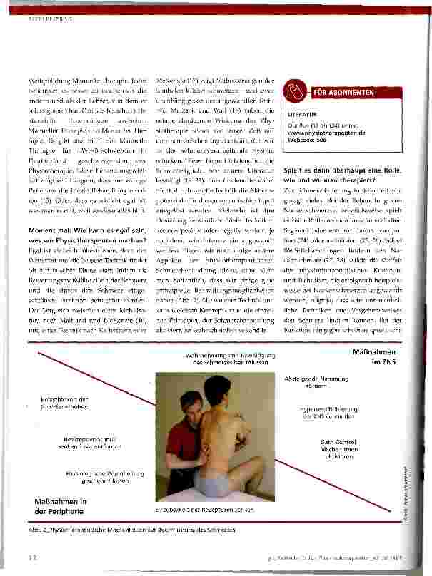 Vorschauseite 5: Welchen Praxisnutzen haben klinische Vorhersageregeln zum lumbalen Rückenschmerz für die Physiotherapie?