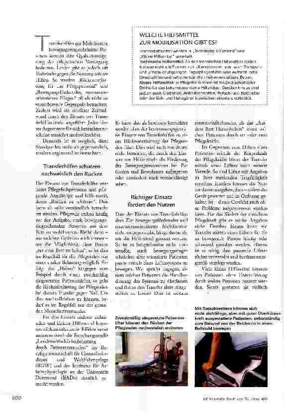 Vorschauseite 2: Transferhilfen sinnvoll einsetzen