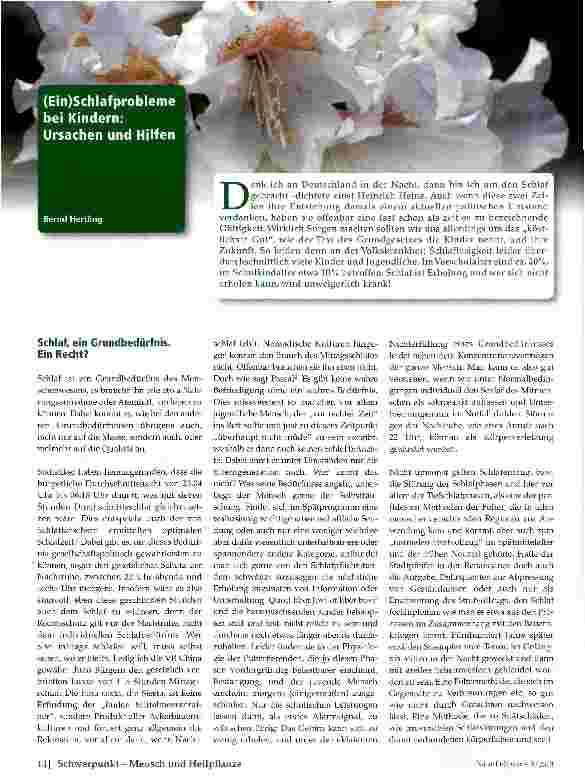 Vorschauseite 1: (Ein)Schlafproblei bei Kindern: Ursachen und Hilfen