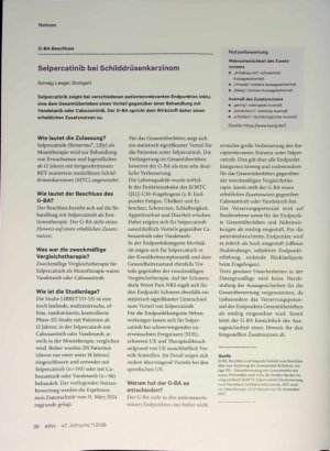 Vorschauseite 1: Selpercatinib bei Schilddrüsenkarzinom