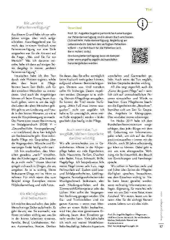 Vorschauseite 2: Mein Fuß muss immer rausschauen.