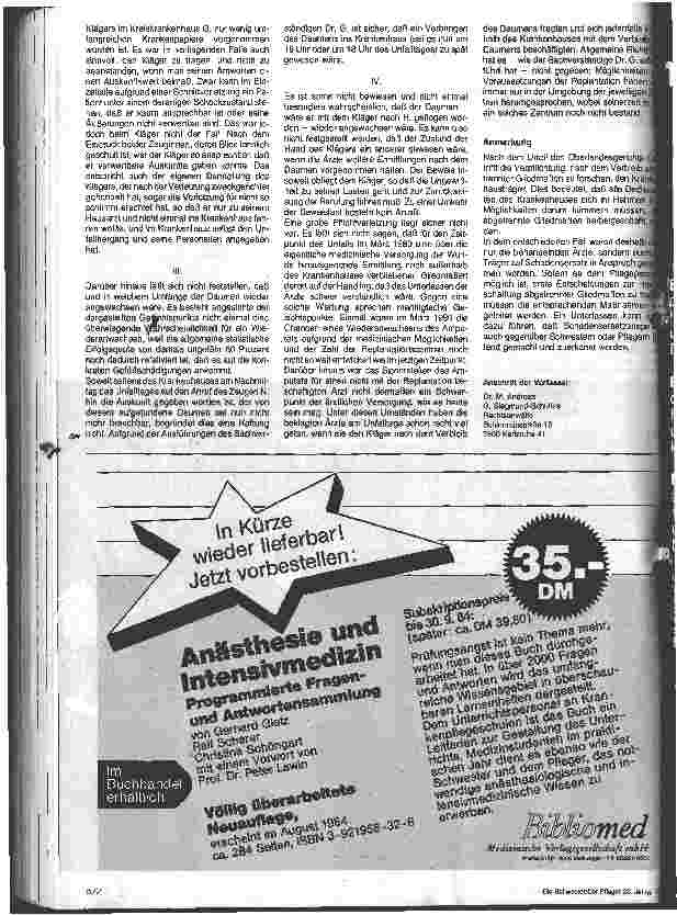 Vorschauseite 2: Verpflichtung nach dem Verbleib getrennter Gliedmaßen zu forschen