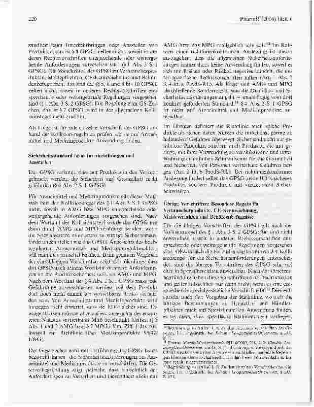 Vorschauseite 3: Bedeutung des neuen Geräteund Produktsicherheitsgesetzes für Arzneimittel und Medizinprodukte