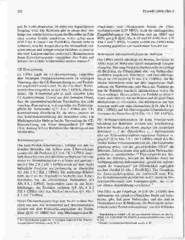 Vorschauseite 5: Bedeutung des neuen Geräteund Produktsicherheitsgesetzes für Arzneimittel und Medizinprodukte