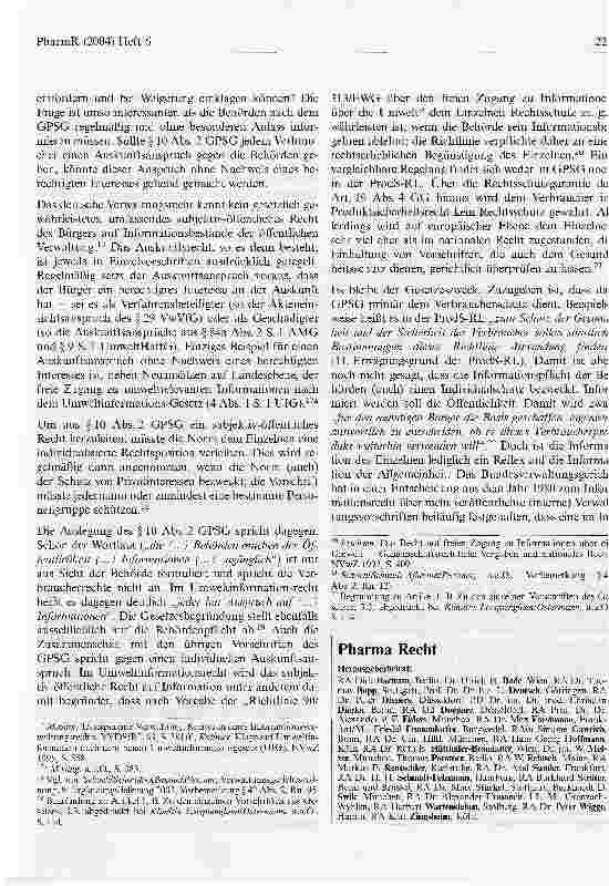 Vorschauseite 6: Bedeutung des neuen Geräteund Produktsicherheitsgesetzes für Arzneimittel und Medizinprodukte