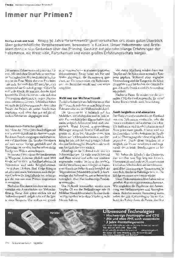 Vorschauseite 1: Immer nur Primen?