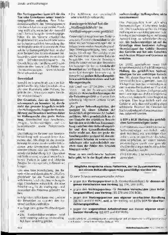 Vorschauseite 5: Pflichtwidrigkeiten bei der Berufstätigkeit können weitreichende haftungsrechtliche Folgen nach sich ziehen