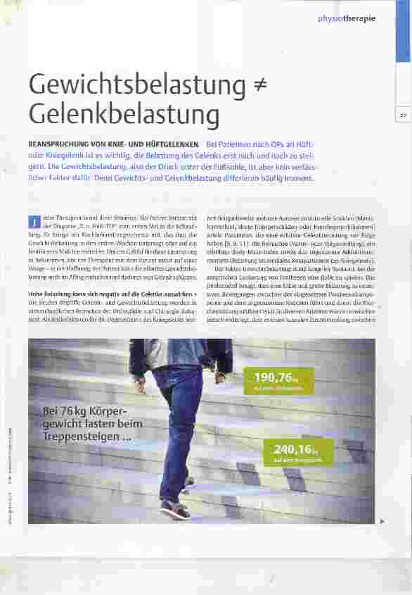 Vorschauseite 1: Gewichtsbelastung # Gelenkbelastung