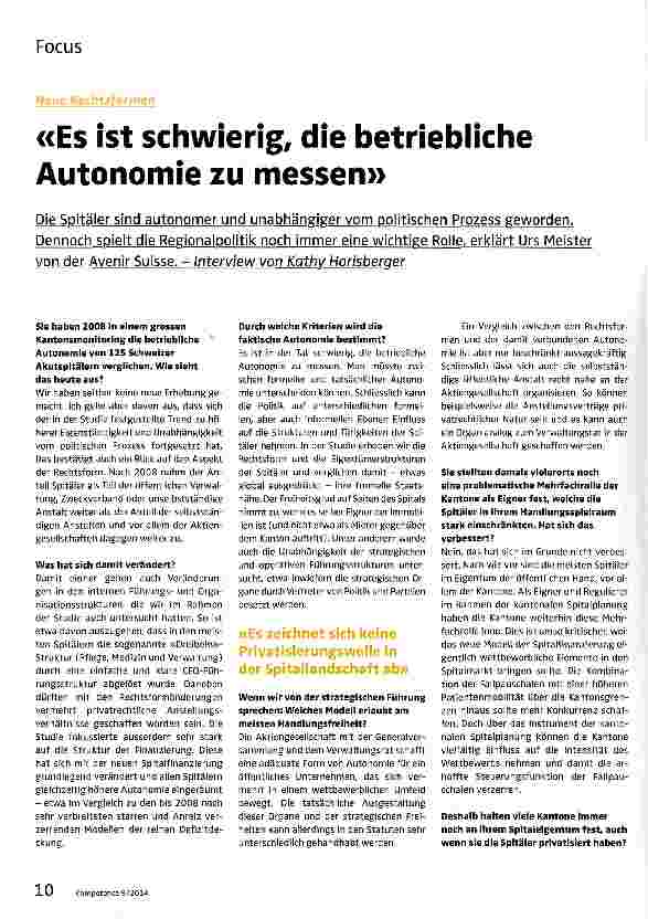 Vorschauseite 1: Es ist schwierig, die betriebliche Autonomie zu messen