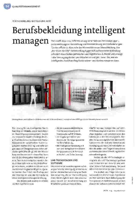 Vorschauseite 1: Berufsbekleidung intelligent managen