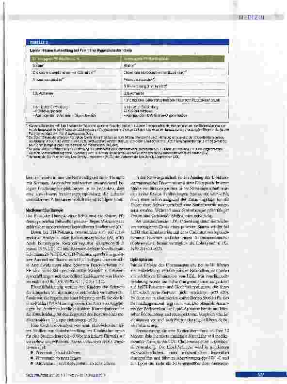 Vorschauseite 5: Familiäre Hypercholesterinämie: Entwicklungen in Diagnostik und Behandlung