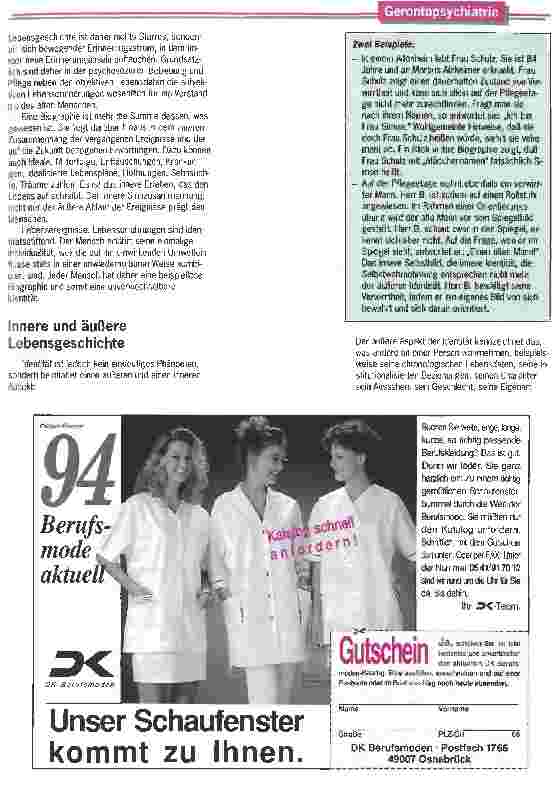 Vorschauseite 3: Was der alte Mensch heute ist, ist er geworden Biographiearbeit und ihre Umsetzung im pflegerischen Prozeß
