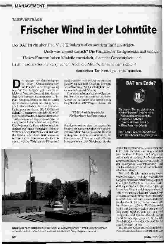 Vorschauseite 1: Frischer Wind in der LohntüteTARIFVERTRÄGE