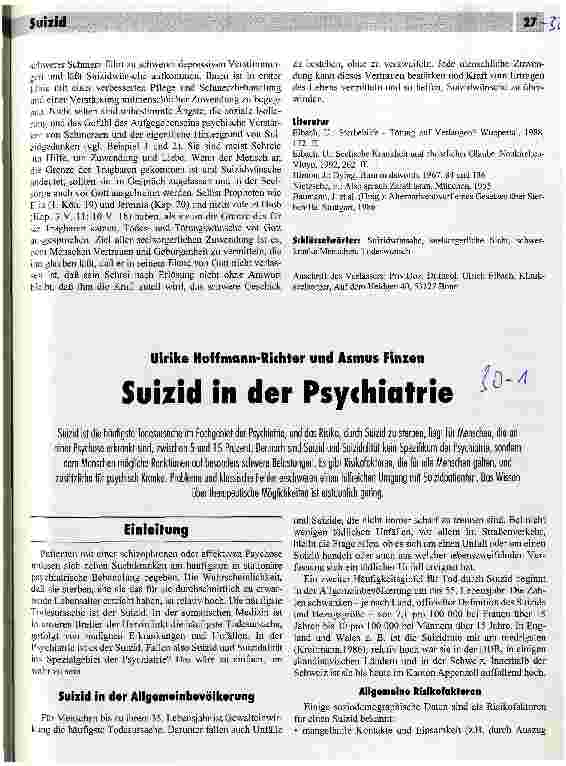 Vorschauseite 5: Suizidwünsche bei Schwerkranken