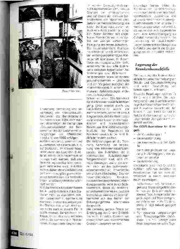 Vorschauseite 4: Weg vom end of pipe - schon beim Einkauf an die Entsorgung denken! Betriebliche Abfallwirtschaft im Krankenhaus