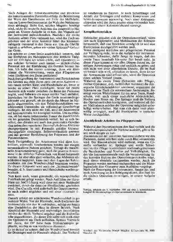 Vorschauseite 4: Die tiefe Dickdarmanastomose bei Rektumresektion
