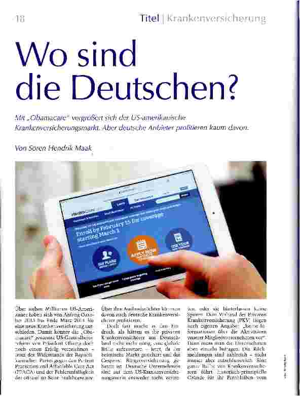 Vorschauseite 1: Wo sind die Deutschen?