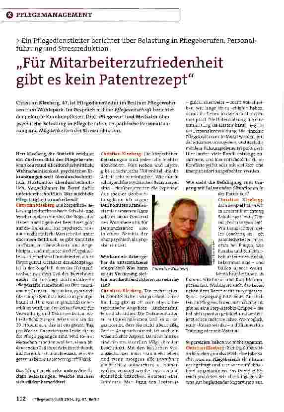 Vorschauseite 1: „Für Mitarbeiterzufriedenheit gibt es kein Patentrezept