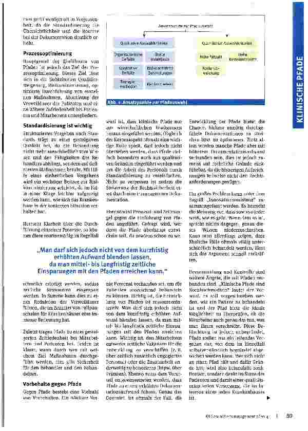 Vorschauseite 2: Klinische Pfade beschreiten