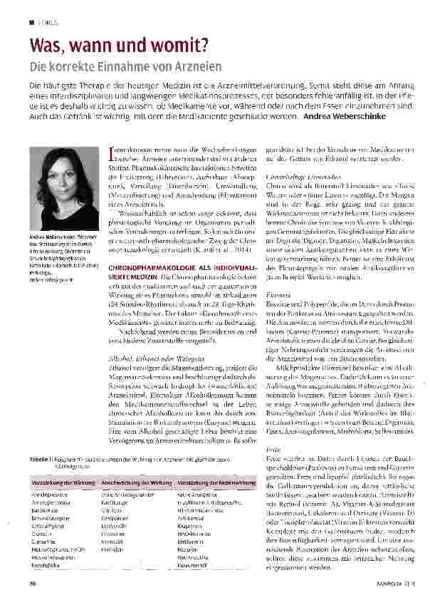 Vorschauseite 1: Was, wann und womit?