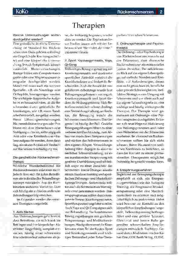 Vorschauseite 2: Rückenschmerzen