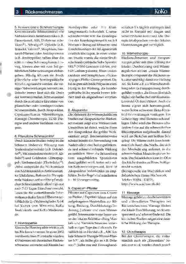 Vorschauseite 3: Rückenschmerzen