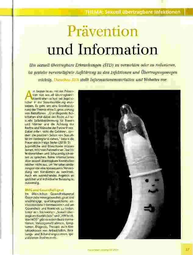 Vorschauseite 1: Prävention und Information