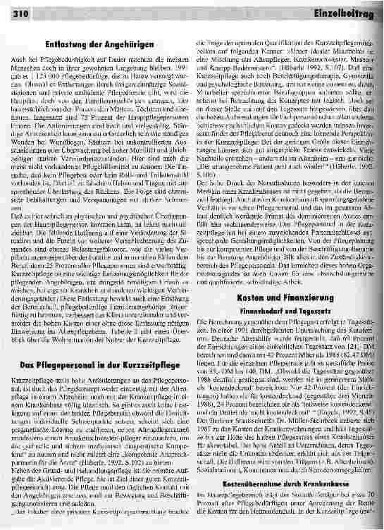 Vorschauseite 4: Die Zukunft der Kurzzeitpflege