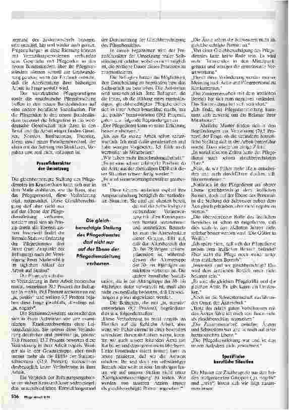 Vorschauseite 2: Gleichberechtigung durch Statusveränderung? Umwälzungsprozeß in der Krankenhausorganisation der neuen Bundesländer