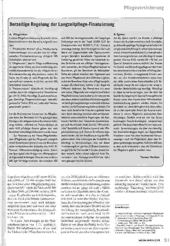 Vorschauseite 3: Die Finanzierung der LangzeitpflegeDas KVG als Mogelpackung