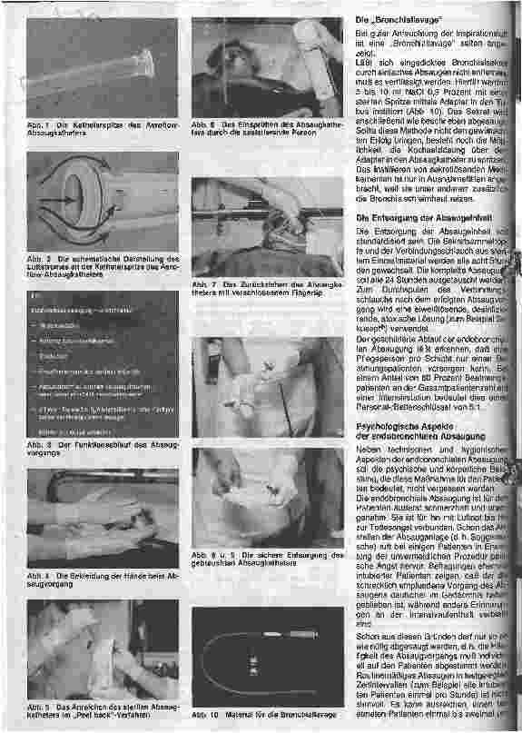 Vorschauseite 2: Grundu. Behandlungspflege in der Intensivmedizin/5. Folge: Die Behandlungspflege bei der Bronchialtoilette