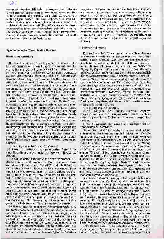 Vorschauseite 2: Grundlagen der Arzneimittelbehandlung: Die symptomatische Therapie des Hustens und des Asthma bronchiale