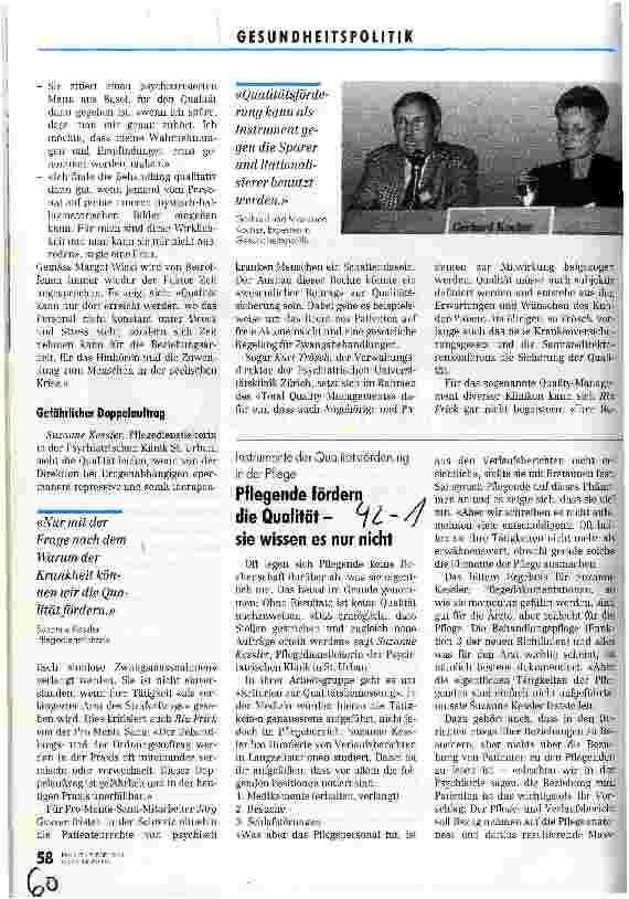 Vorschauseite 1: Afrikanische Klagelieder im Spital - gohts no? 3. Baseler Forum über PflegeKultur - KulturPflege