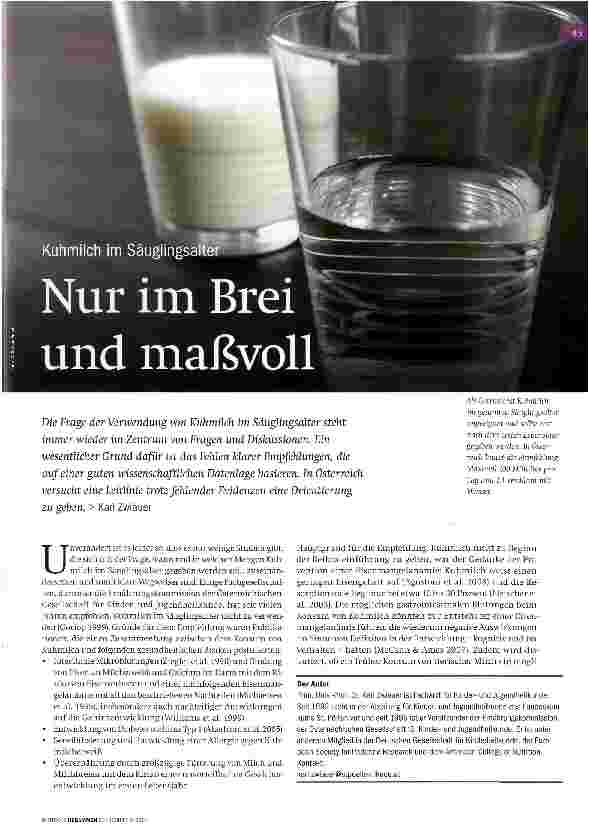 Vorschauseite 1: Nur im Breip und maßvoll