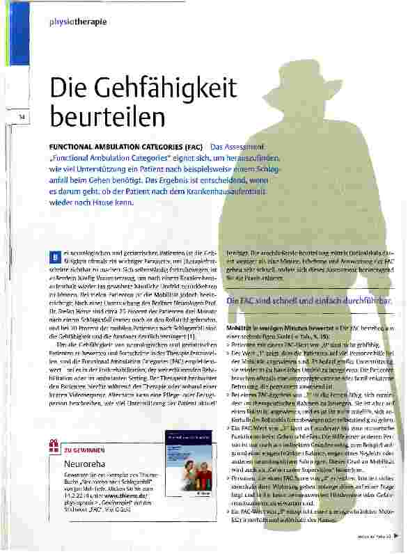 Vorschauseite 1: Die Gehfähigkeit beurteilen